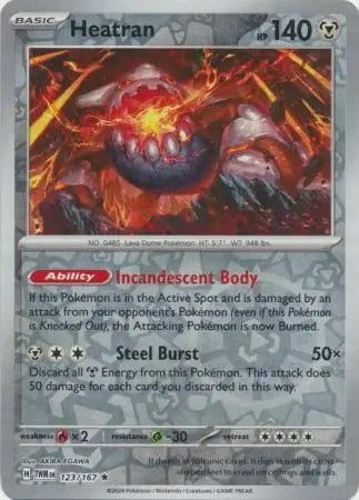 Twilight Masquerade Heatran #123/167 reverse holo
